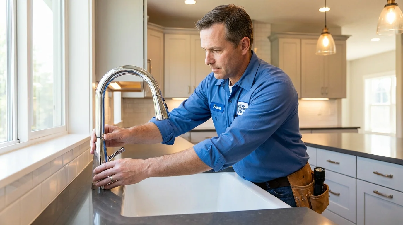 Kitchen faucet installation by Johns Plumbing LLC in Lusk