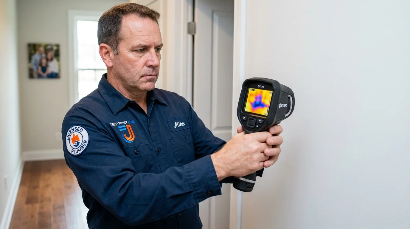 Thermal imaging leak detection by Johns Plumbing LLC in Lusk